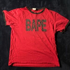BAPE Baby milo Red T-Shirt with print